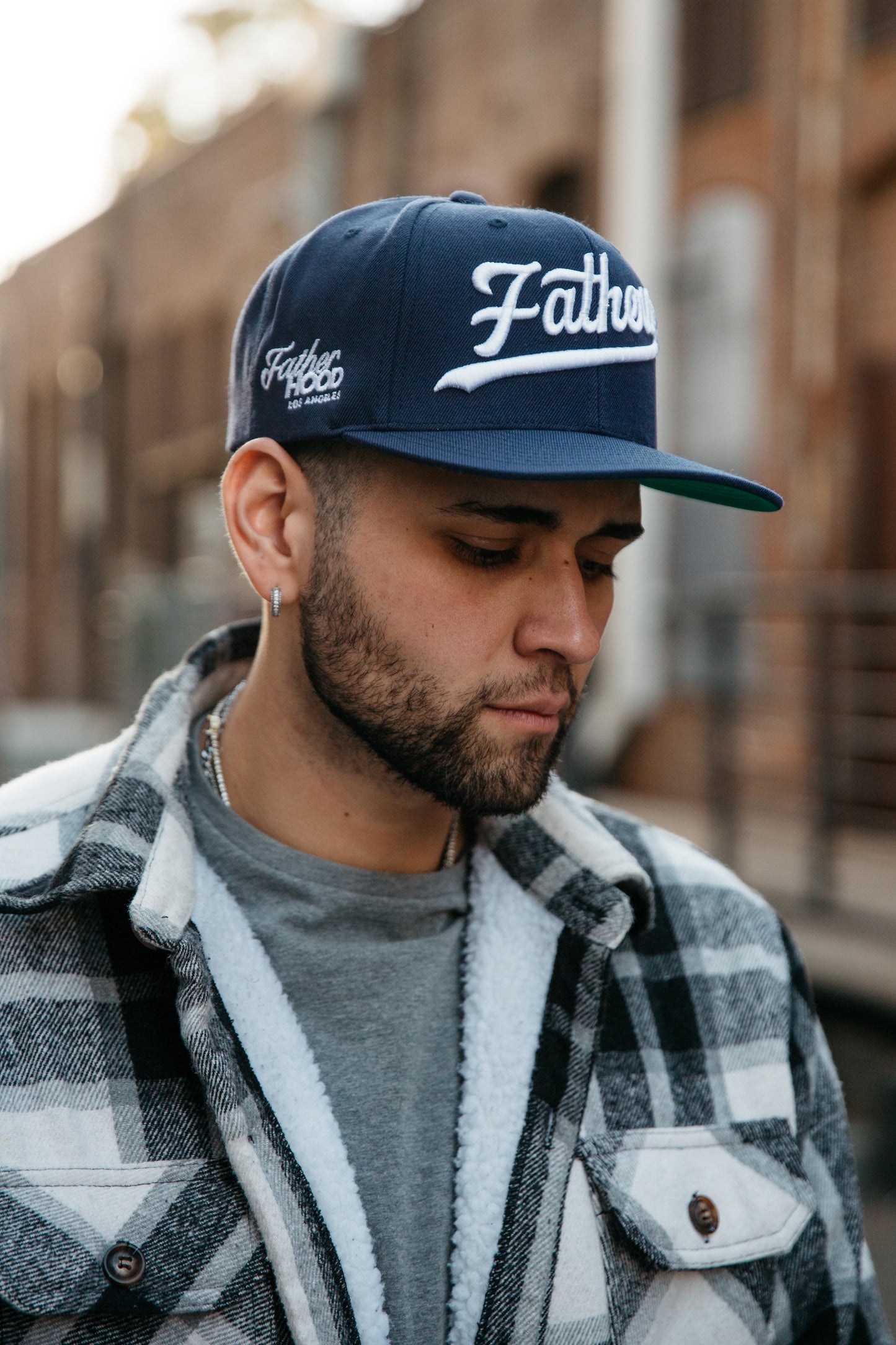 FatherHood Baseball Script Snapback
